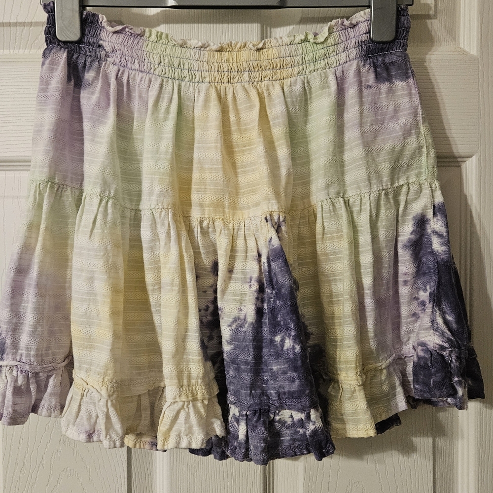 True Craft Pastel Tie-Dye Skater Skirt